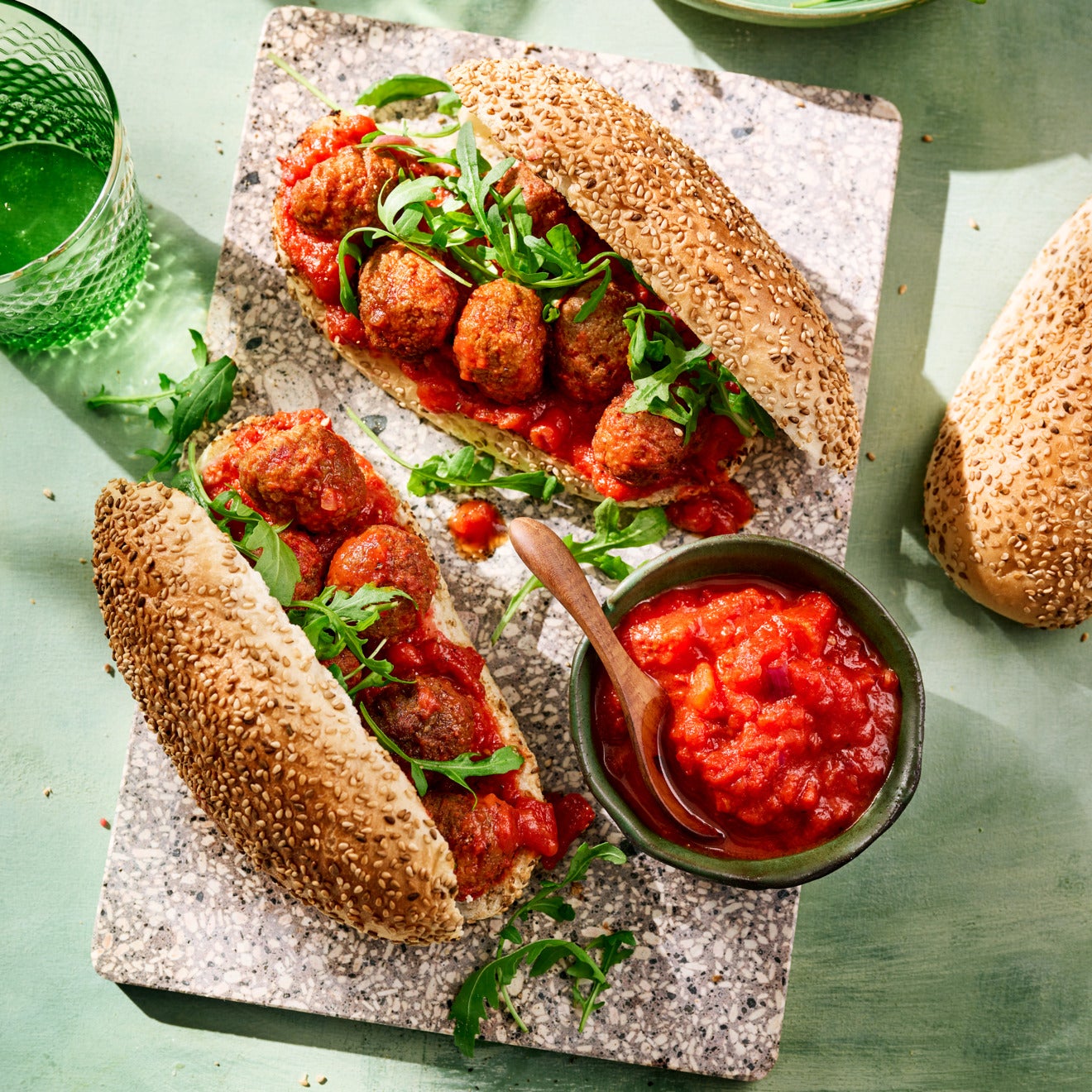 Vegan Balls Sub Sandwich