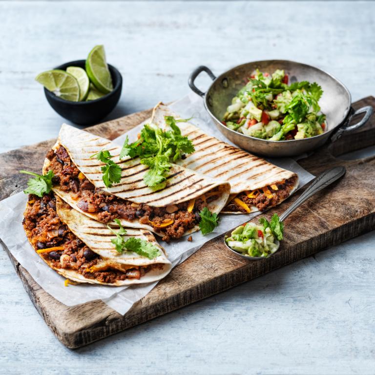 Vegan Grilled Quesadillas with Sensational Mince Vegan Grilled Quesadillas with Sensational Mince